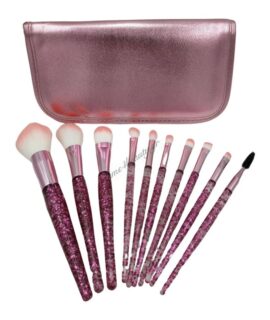 Σετ πινέλα 10 τμχ σε θήκη (glitter)