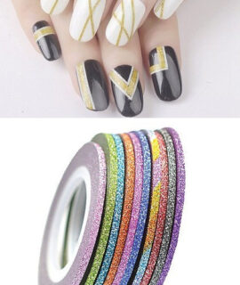 Ταινίες διακόσμησης glitter 1mm