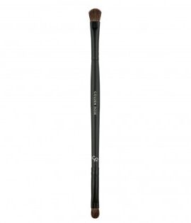 Golden rose dual-ended eyeshadow brush