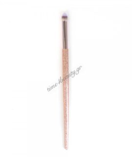 Ruby face eyeshadow brush (ροζ-χρυσό με glitter)