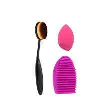 sweet rose professional cosmetic brush set 3τμχ