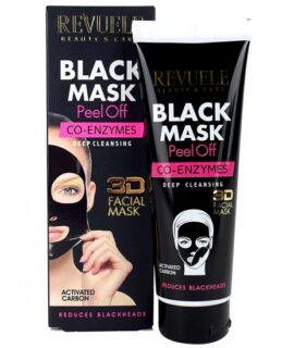 Μάσκα προσώπου REVUELLE peel off με ενεργό άνθρακα για βαθύ καθαρισμό